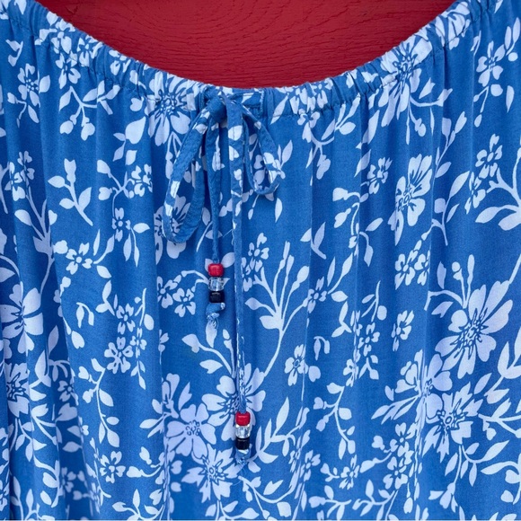 White stag tiered elastic waist with drawstring full skirt - Picture 3 of 7